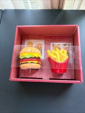 Mellow & Mod Novelty Burger & Fries Photo Holders